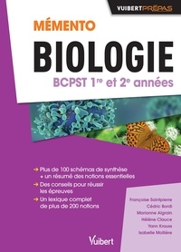 Mémento Biologie BCPST 1re et 2e années  (Broché)